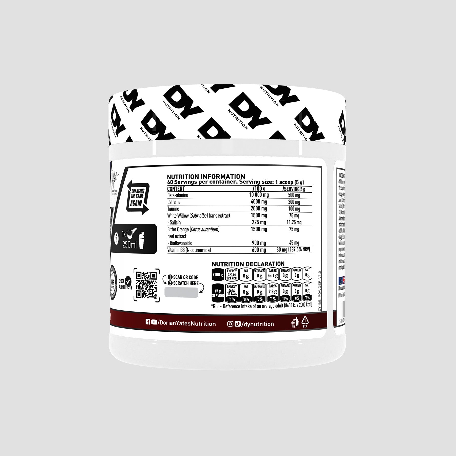 Blackbombs pudră, 300g, 60 de serviri