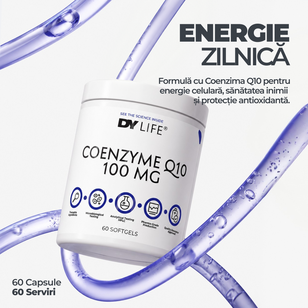 Coenzyme Q10 100 mg DY Life, 60 Softgels, 60 Serviri