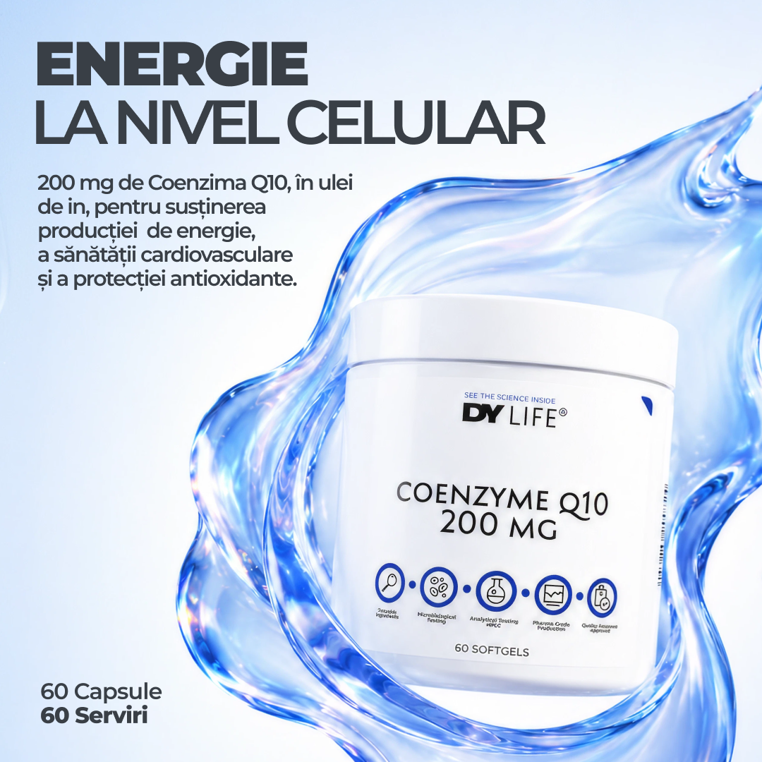 Coenzyme Q10 200 mg DY Life, 60 Softgels, 60 Serviri