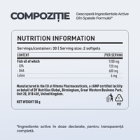 DHA+Lutein DY Life, 60 Softgels, 30 Serviri