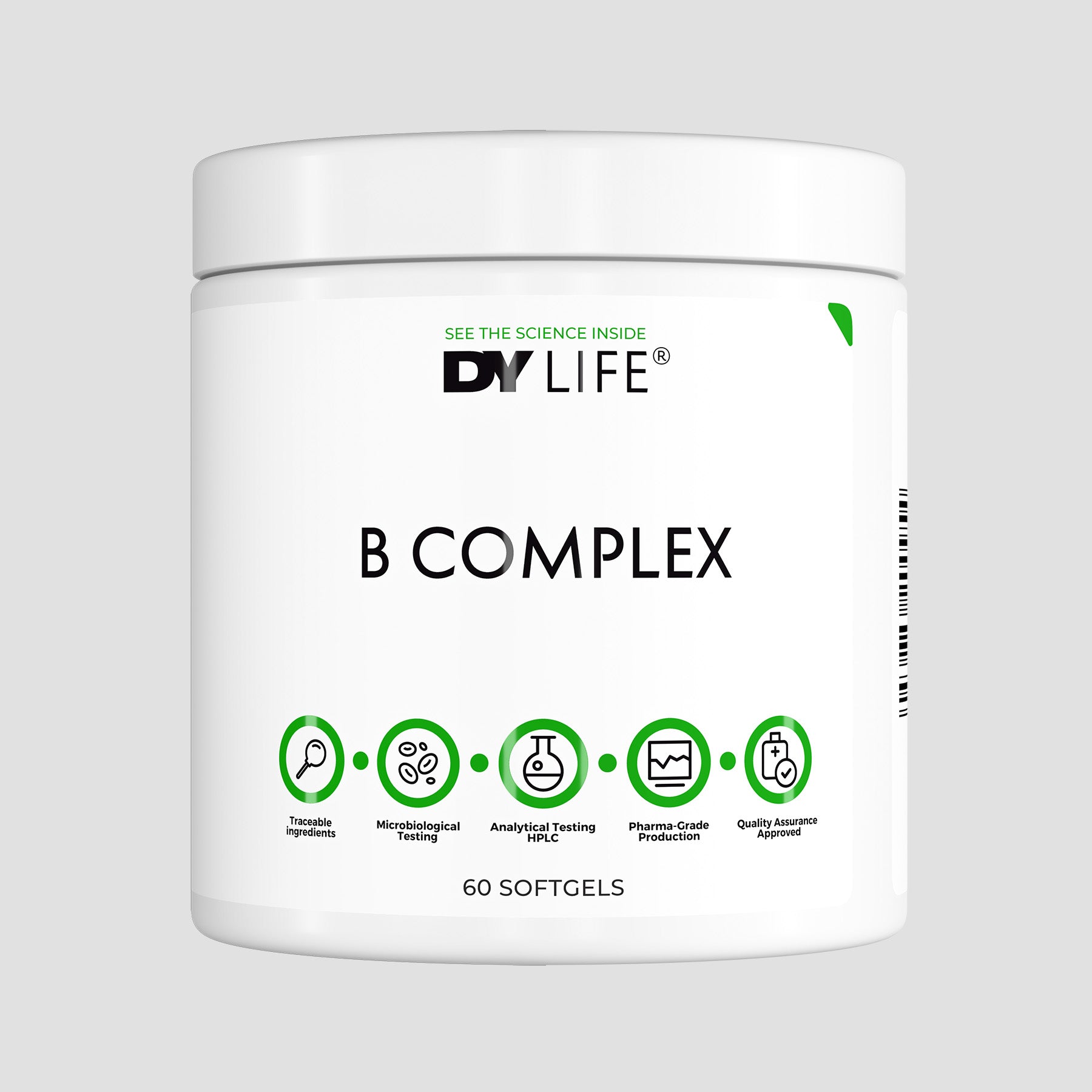 Vitamina B Complex DY Life, 60 Softgels, 30 Serviri