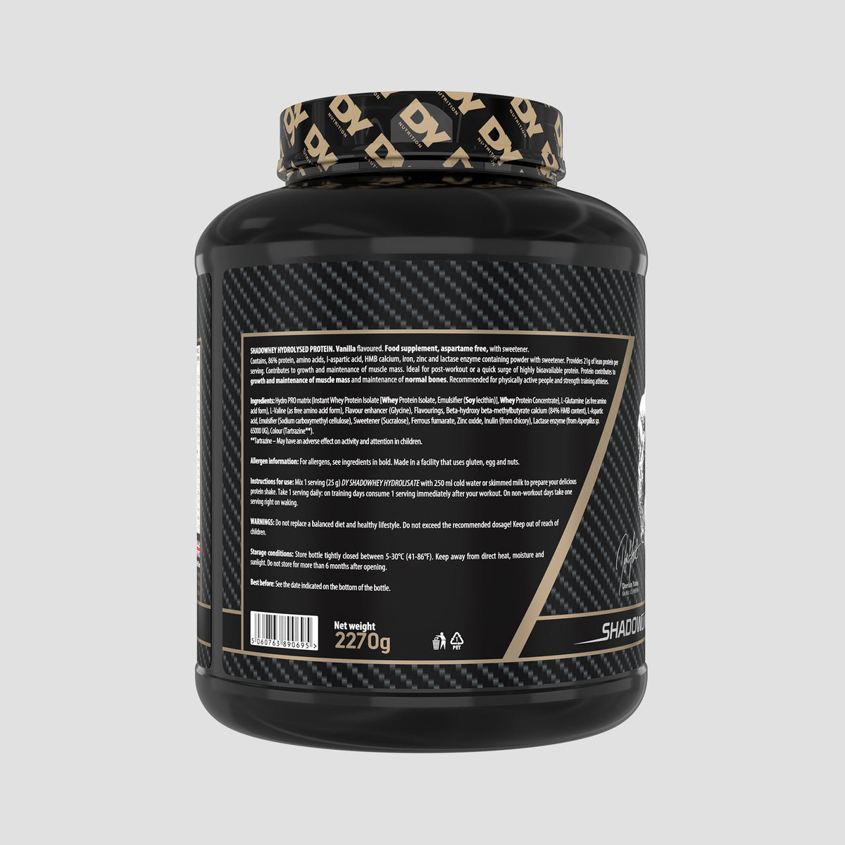 Proteină Hidrolizată Shadowhey 2.27kg, 90 de porții