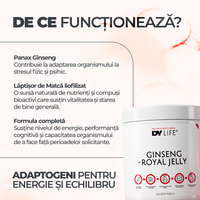 Ginseng + Royal Jelly DY Life, 60 Softgels, 30 Serviri