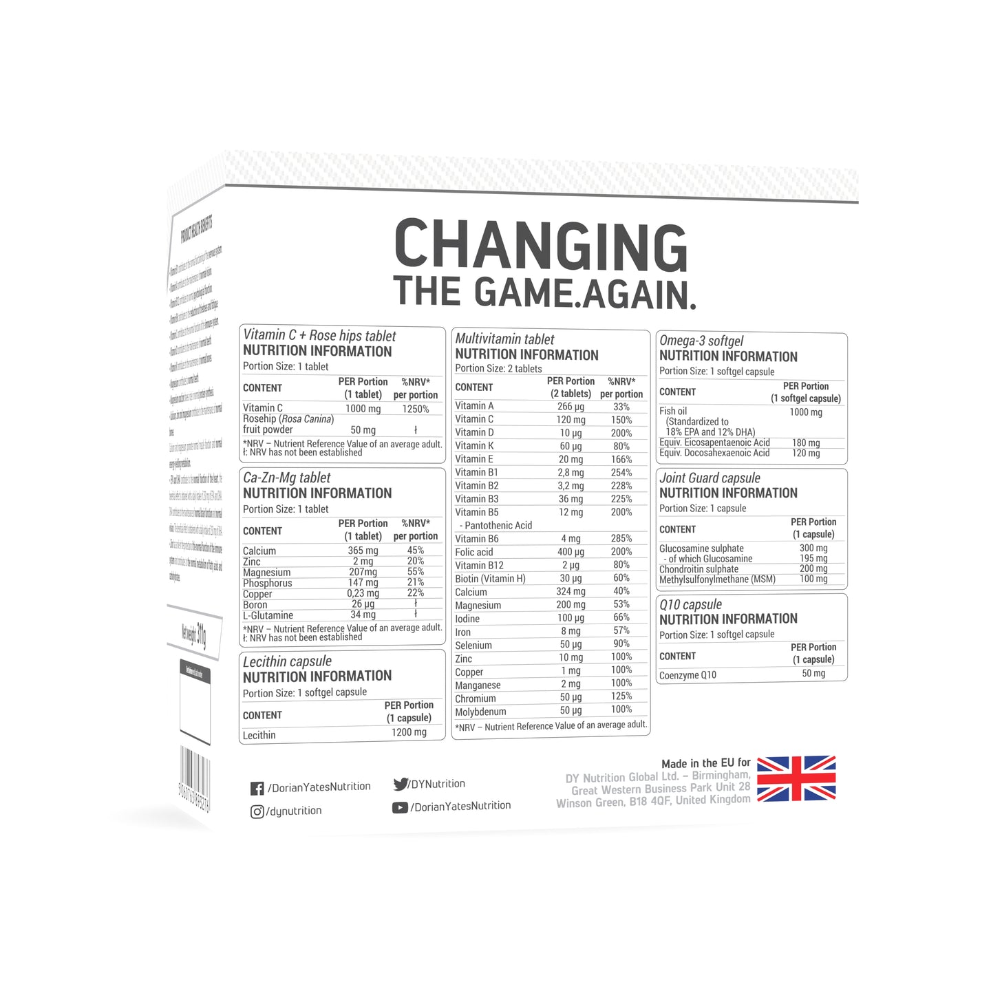 Complex de vitamine HIT Pack, 311g (30 de plicuri x 8 suplimente in 1)