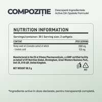 Hemp Oil DY Life, 60 Softgels, 30 Serviri