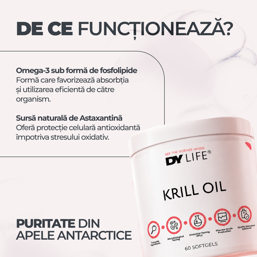 Krill Oil DY Life, 60 Softgels, 15 Serviri