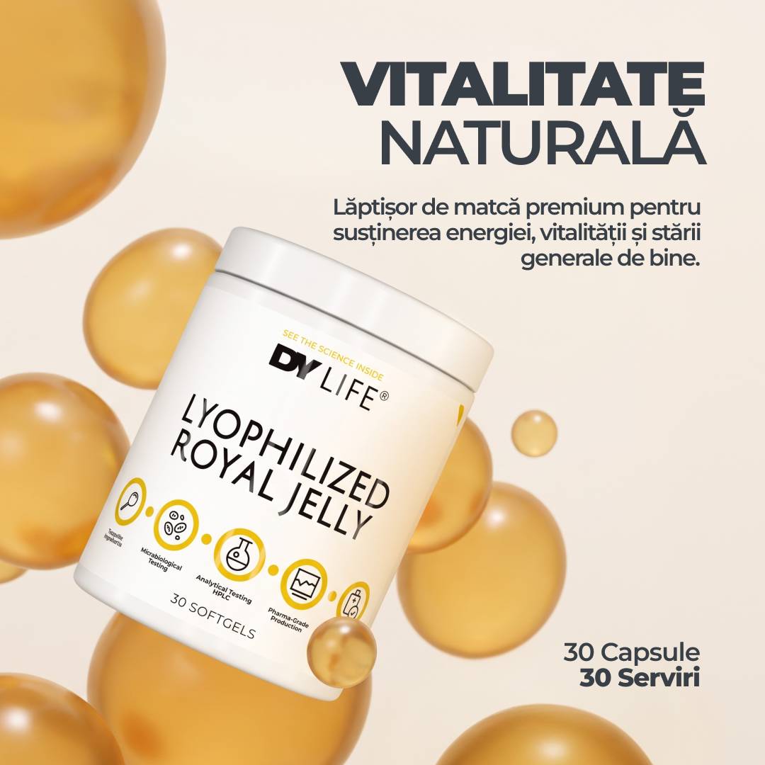 Lyophilized Royal Jelly DY Life, 30 Softgels, 30 Serviri