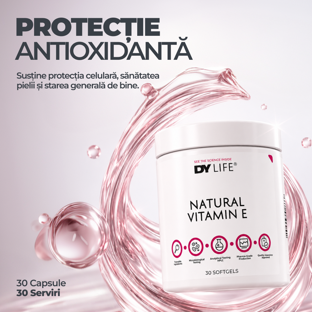 Natural Vitamin E DY Life, 30 Softgels, 30 Serviri