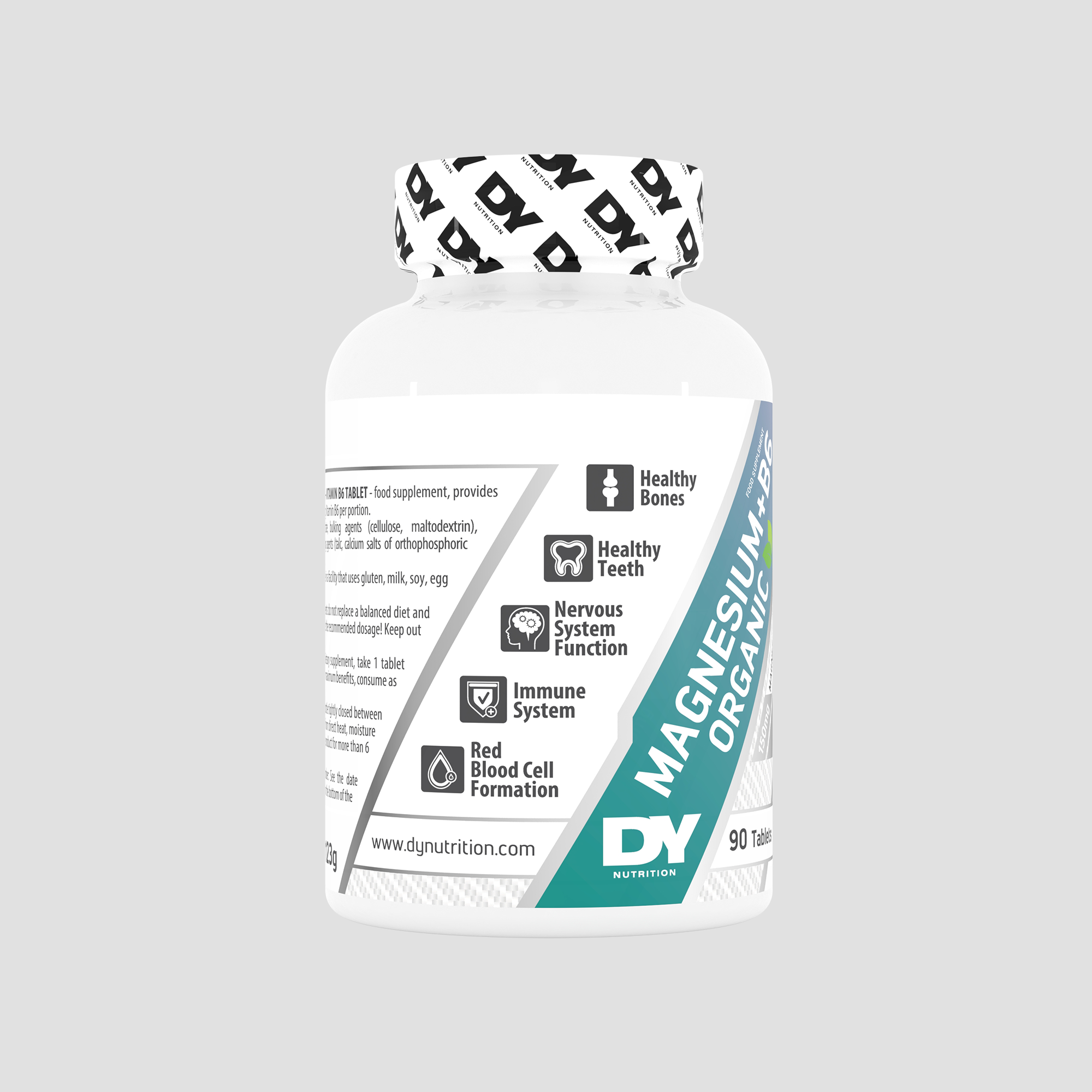 Magneziu Organic + Vitamina B6, 90 de tablete, 90 de serviri