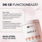 Omega 3 DY Life, 60 Softgels, 30 Serviri