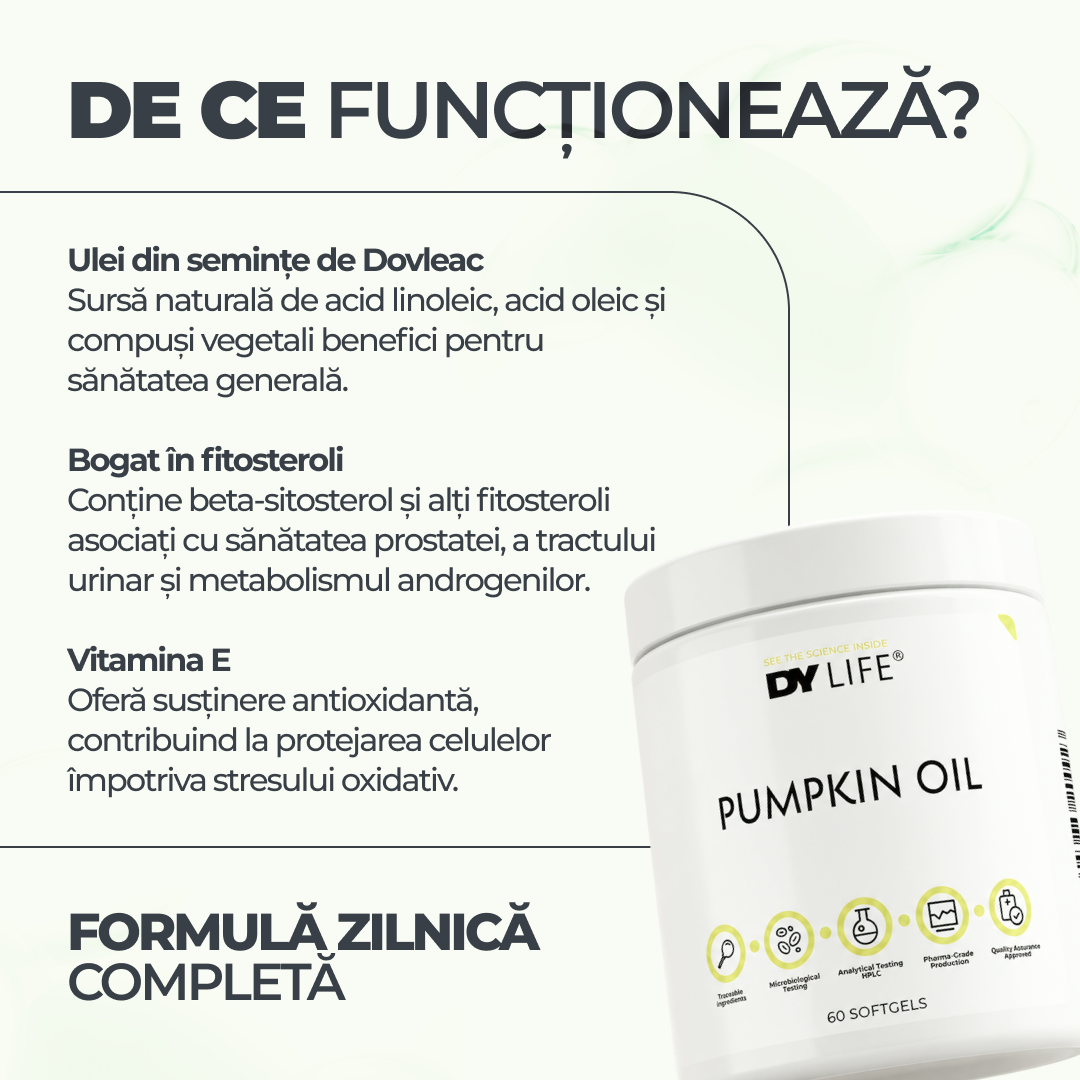 Pumpkin Oil DY Life, 60 Softgels, 60 Serviri