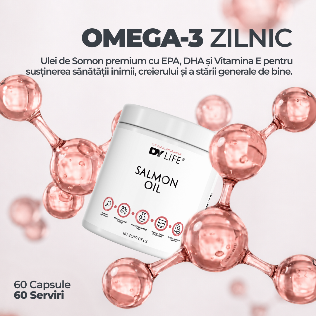 Salmon Oil DY Life, 60 Softgels, 60 Serviri