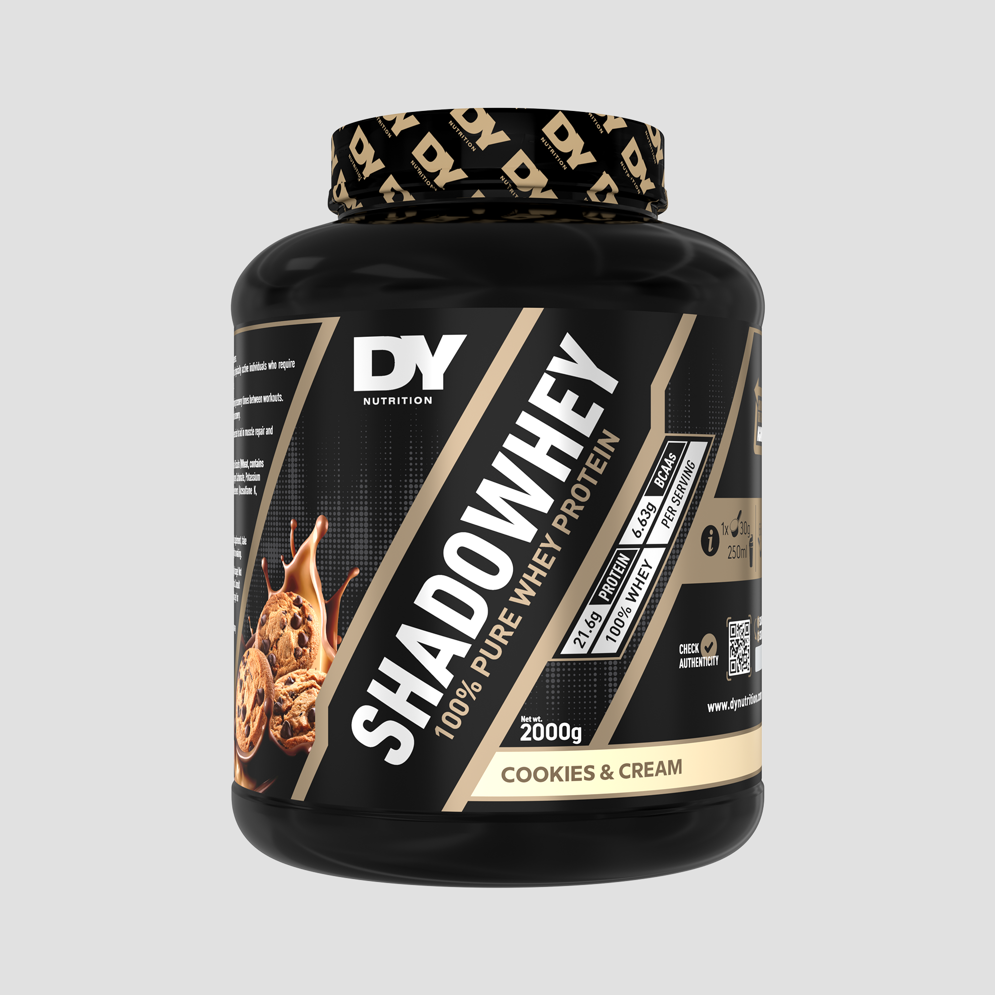 Shadowhey 100% Whey, 2kg, 66 de Serviri