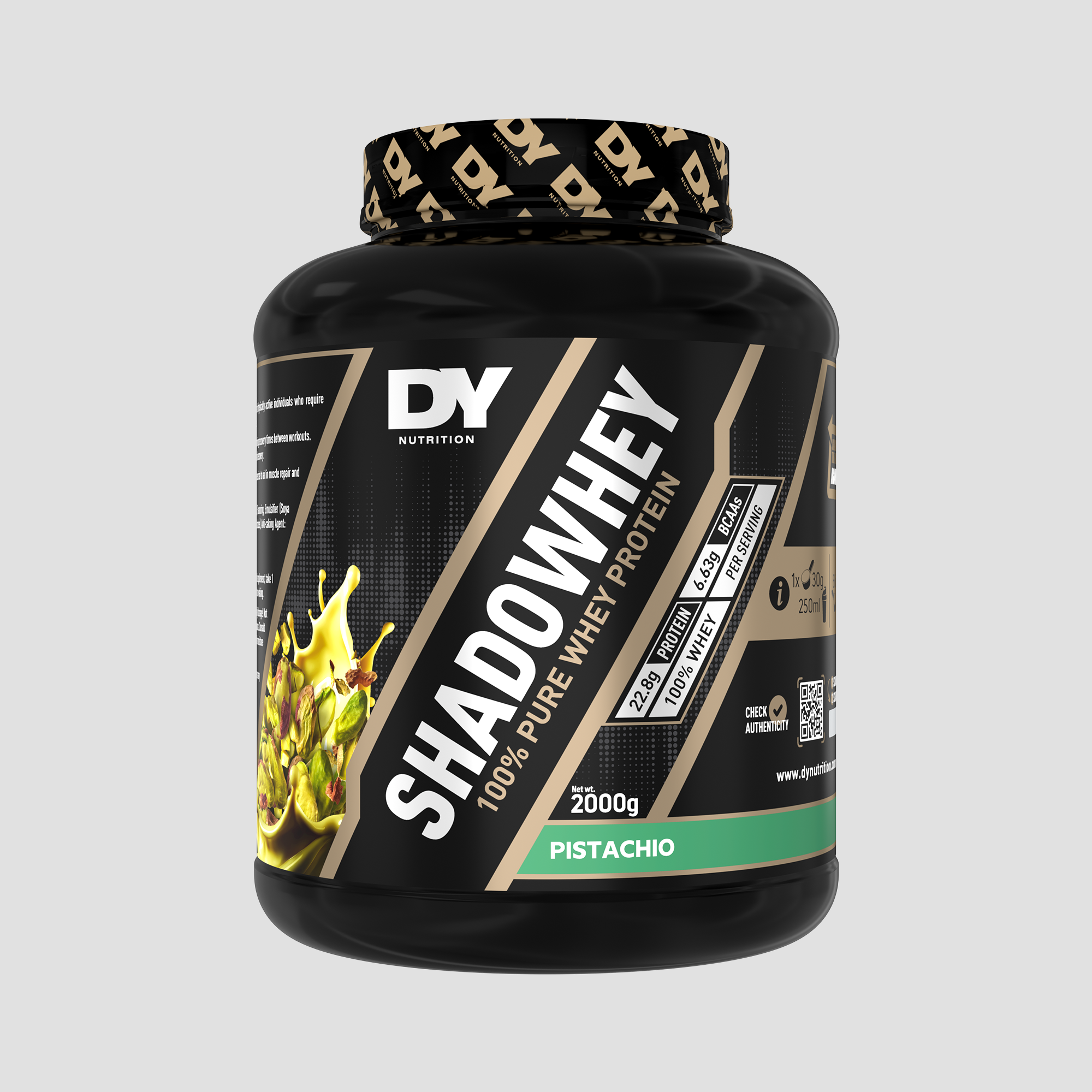Shadowhey 100% Whey, 2kg, 66 de Serviri