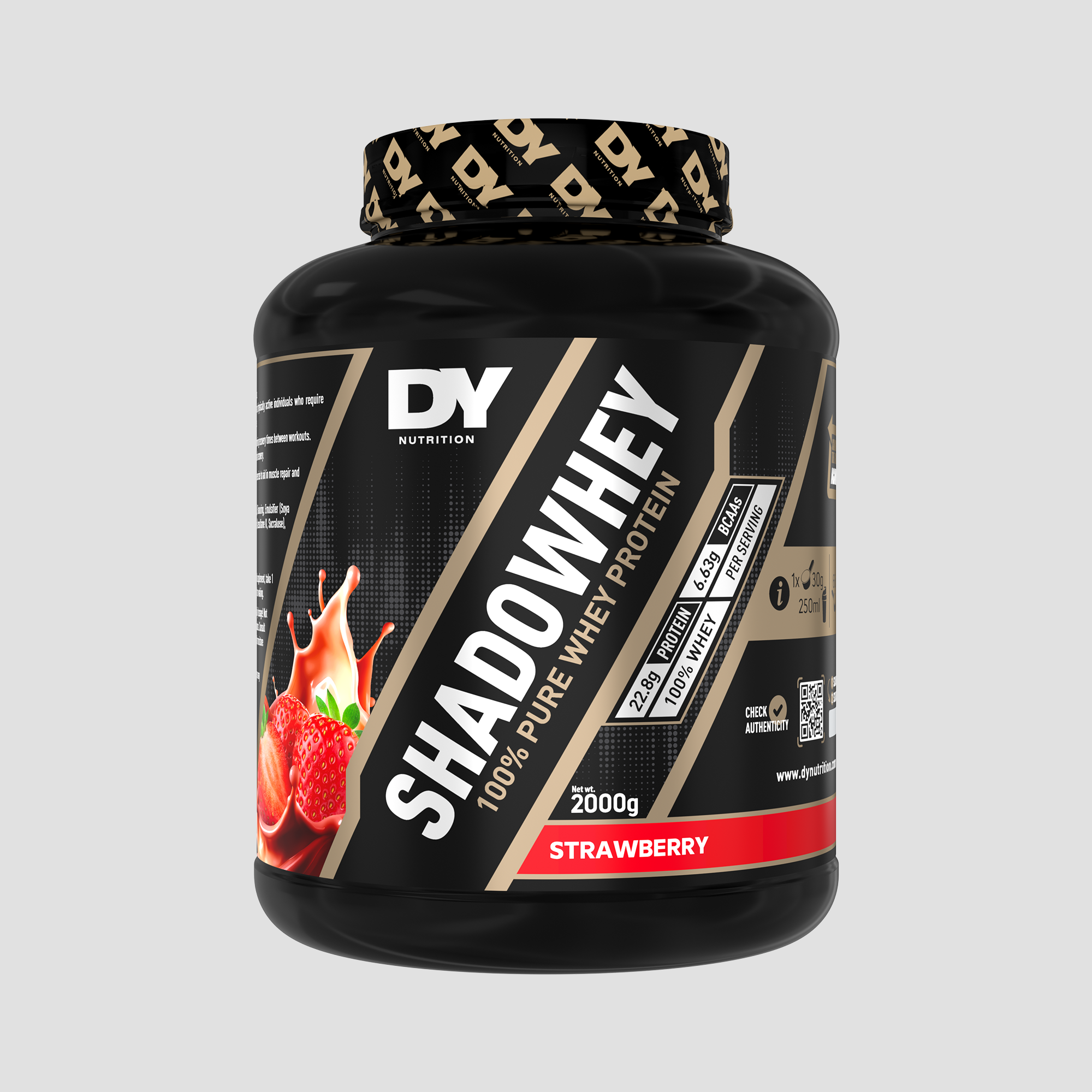 Shadowhey 100% Whey, 2kg, 66 de Serviri
