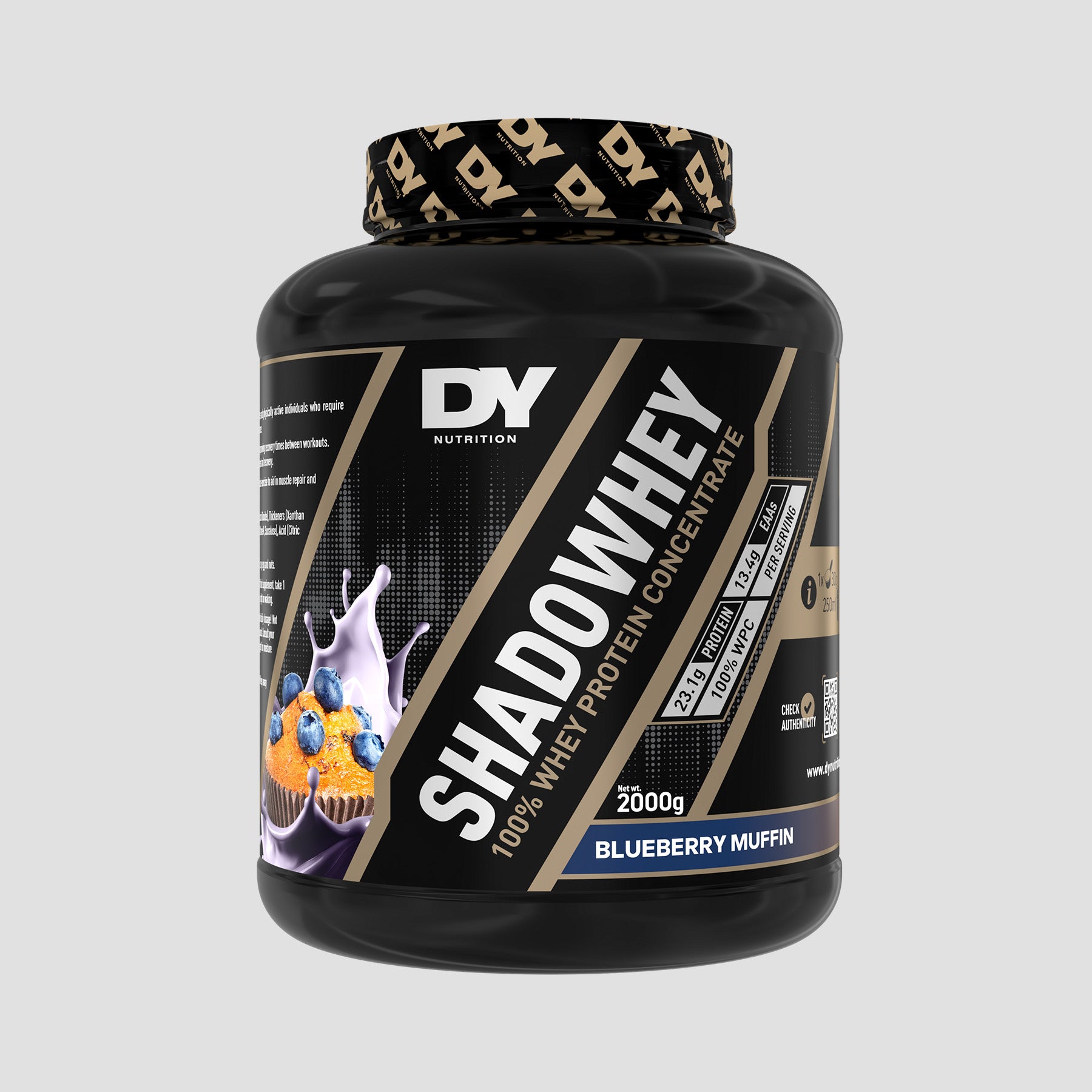 Proteină Concentrată Shadowhey DY Nutrition 2kg, 66 de serviri