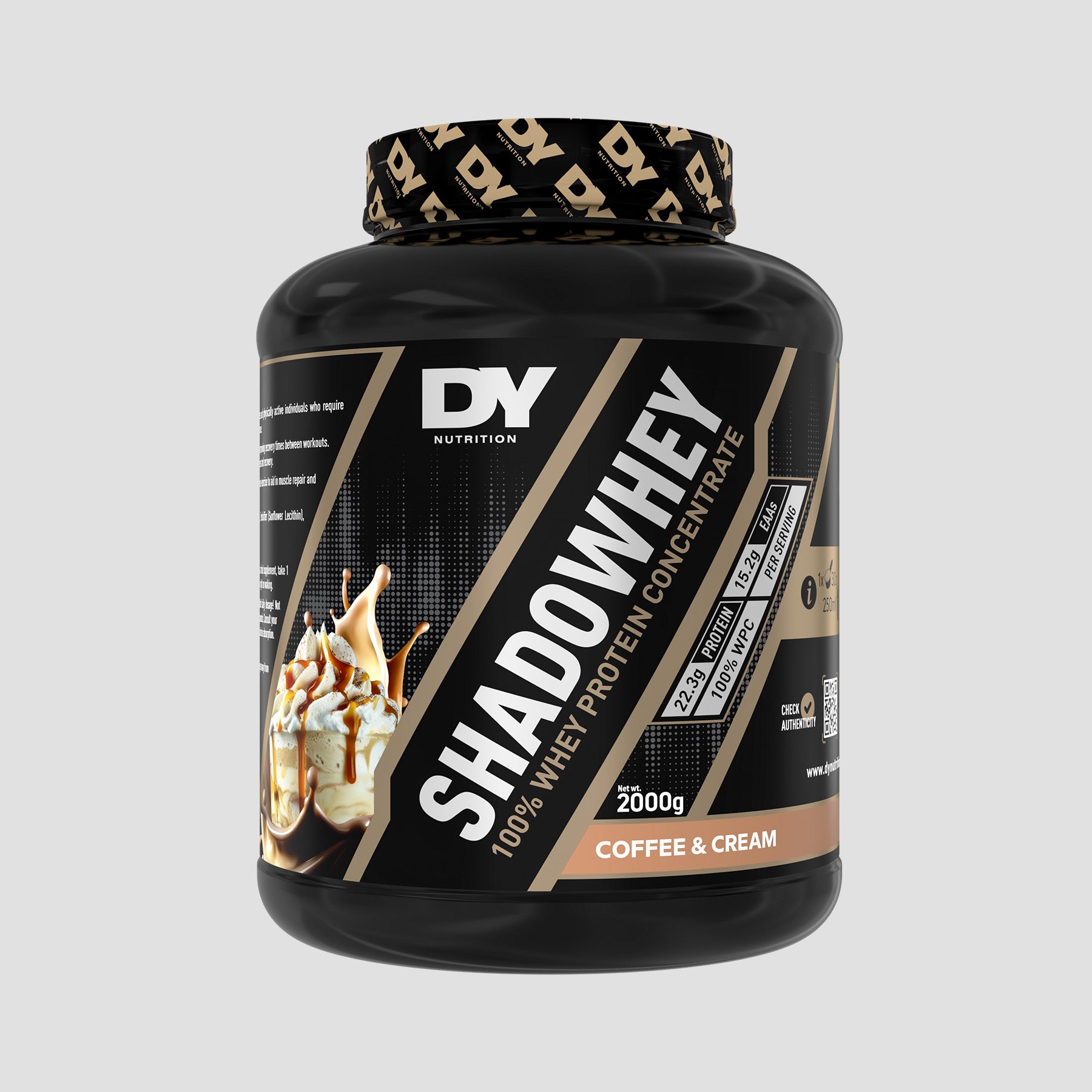 Proteină Concentrată Shadowhey DY Nutrition 2kg, 66 de serviri