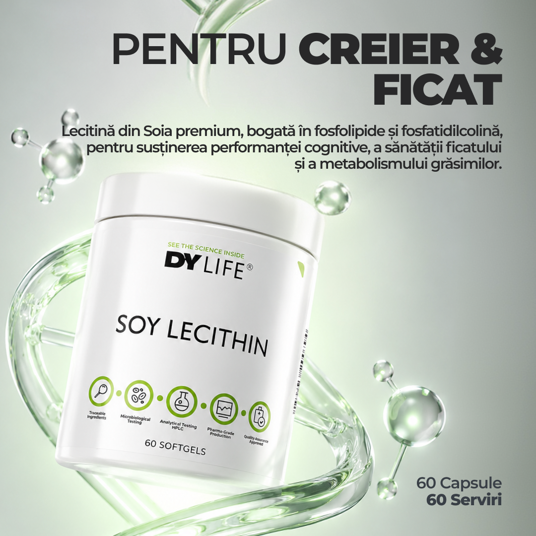 Soy Lecithin DY Life, 60 Softgels, 60 Serviri