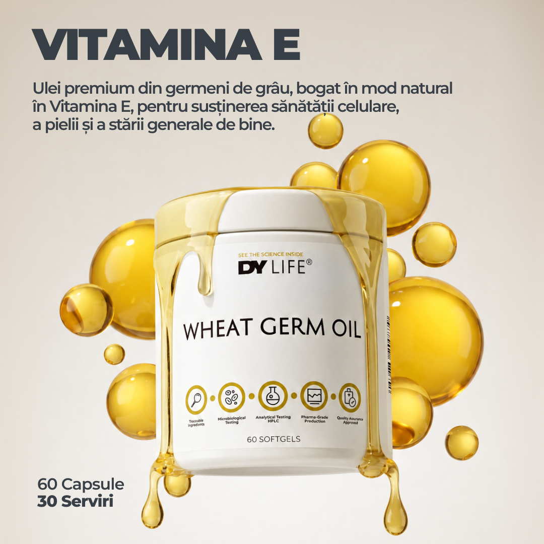 Wheat Germ Oil DY Life, 60 Softgels, 30 Serviri