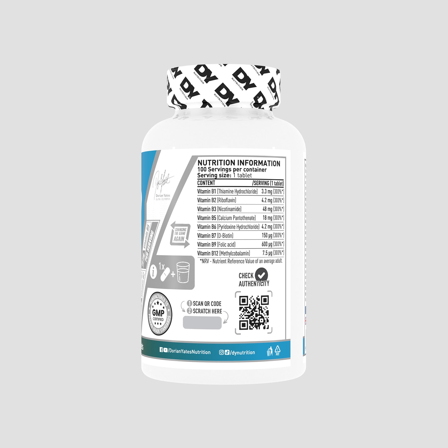 Vitamin B Complex, supliment alimentar, 100 de tablete